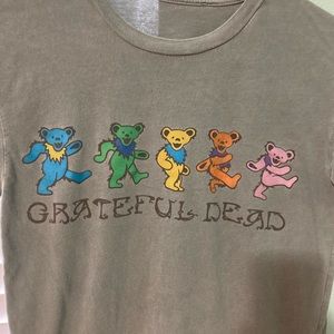 Sz S Olive Green Grateful Dead Tee